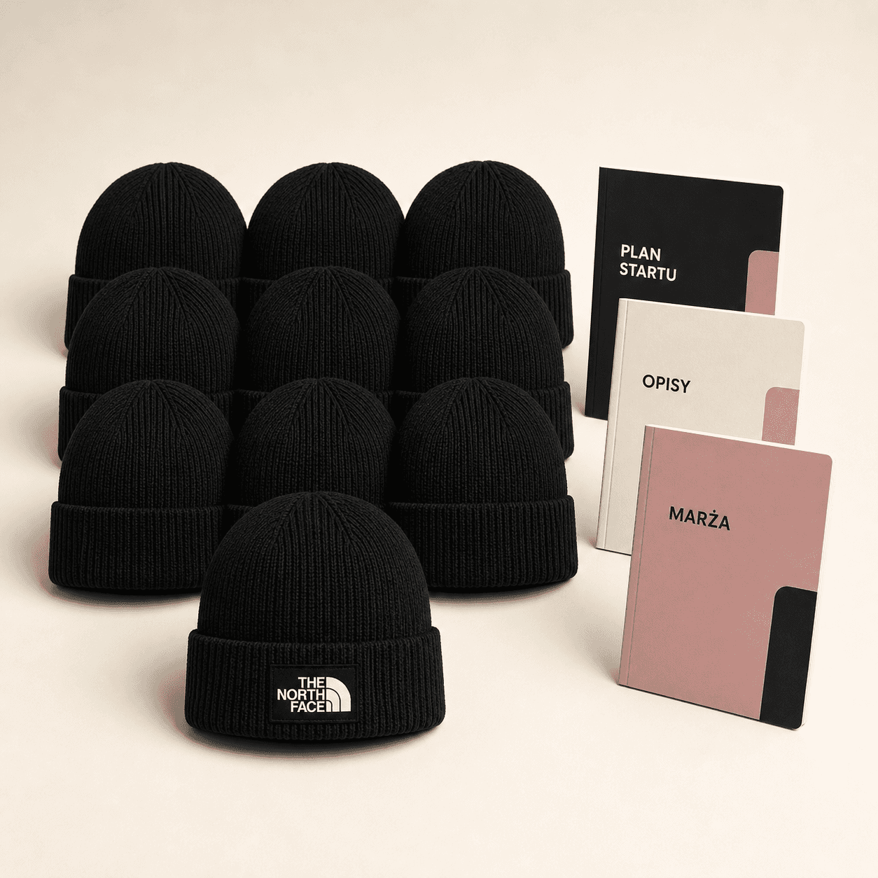 Pakiet dziesięciu czapek The North Face z materiałami PDF